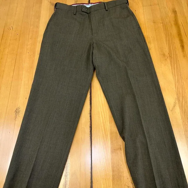 Louis Raphael Rosso Dress Pants Gray Hidden Extension