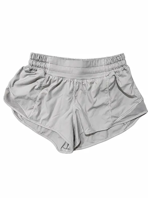 Lululemon Hotty Hot Shorts Gray Athletic Running Shorts