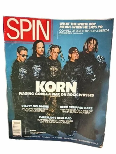Spin Magazine Korn Waging Gorilla War On Rock Wusses October 1998