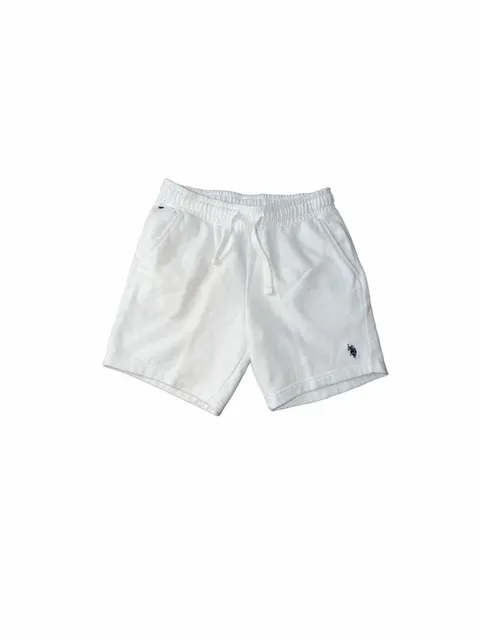 U.S. Polo Assn. Sweat Shorts Size S White Drawstring Fleece