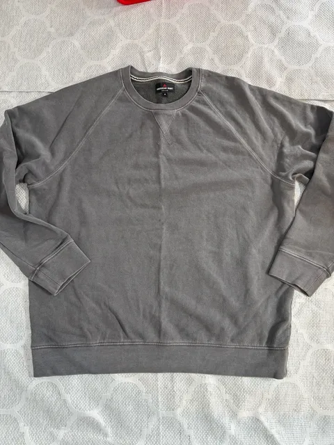 American Giant 100% Cotton Crewneck Sweatshirt Size M Grey Pullover