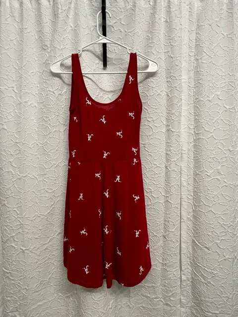 Chicka-d NCAA Alabama Crimson Tide Festival Dress Small NWT Red Gameday