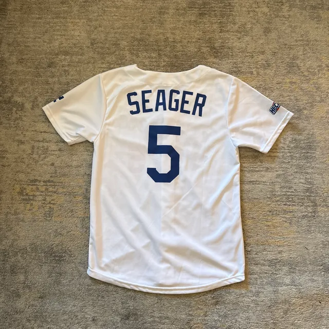 MLB Los Angeles Dodgers Corey Seager 5 Jersey White Youth XL