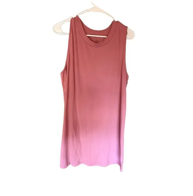 A New Day Tank Dress Size XL Pink Sleeveless Crew Neck