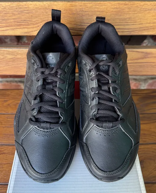 Brand New New Balance WID626K2 women Size 7 D Black Leather Slip Resistant Shoes.