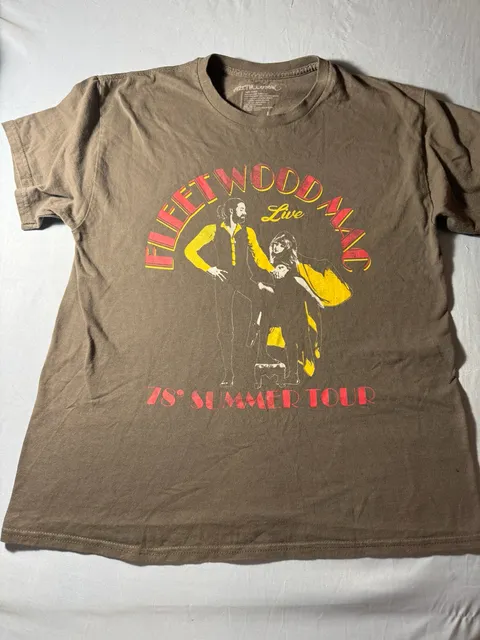 Fleetwood Mac Live 78 Summer Tour T-Shirt Size L Gray