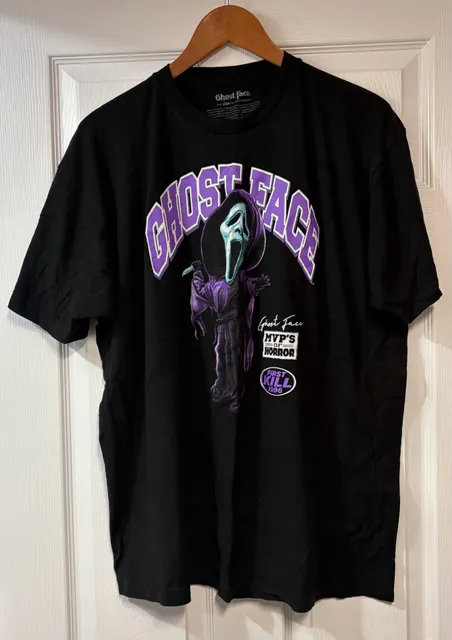 Ghost Face MVP's of Horror T-Shirt Size XL Black