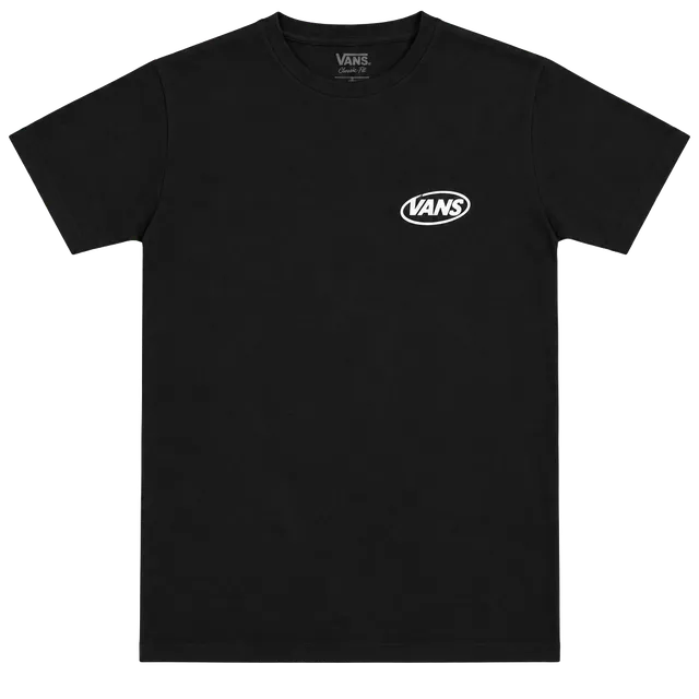 Vans Hi Def Commercial T-Shirt Size Small Black Graphic Tee