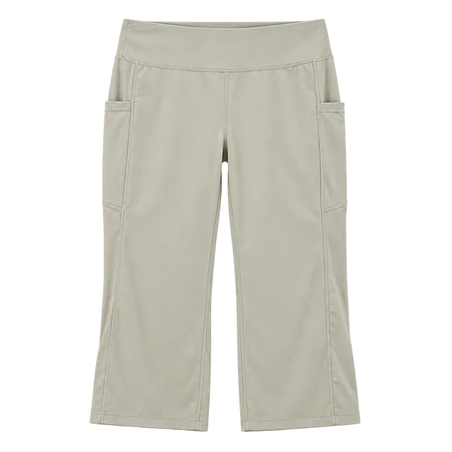 RBX Active Crop Leggings Beige Pocket Capri Pants