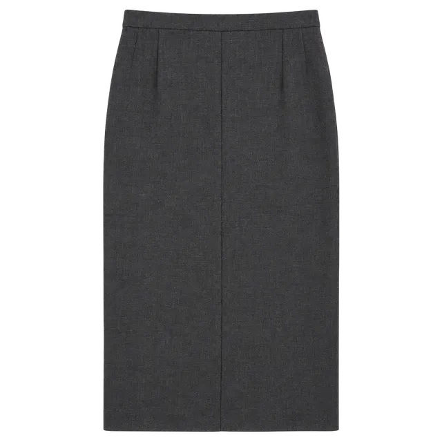 Escada Margaretha Ley Wool Pencil Skirt Gray Size 38 vintage