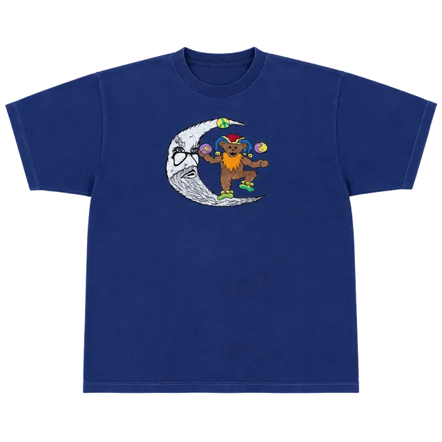 Wheel of Life Imports Grateful Dead T-Shirt Size 42 Blue Embroidered
