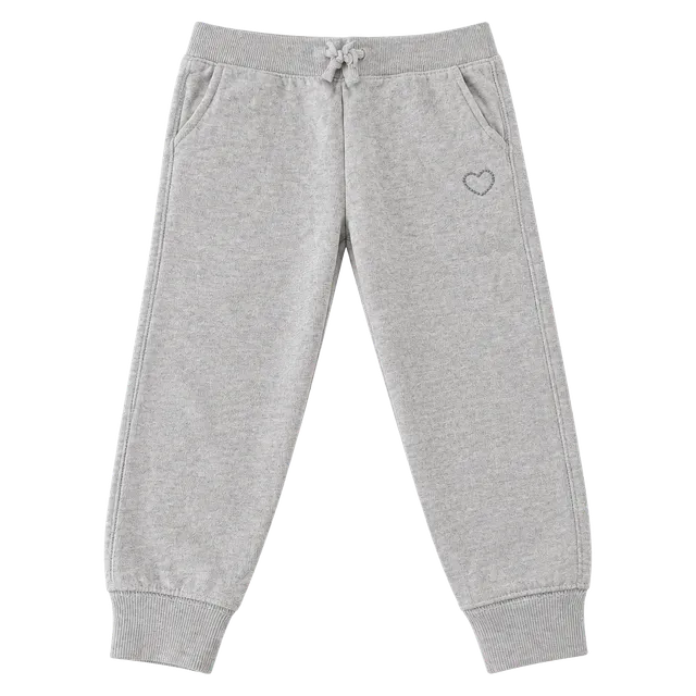 OshKosh B'gosh Jogger Pants Size 3T Pink Fleece Heart Detail