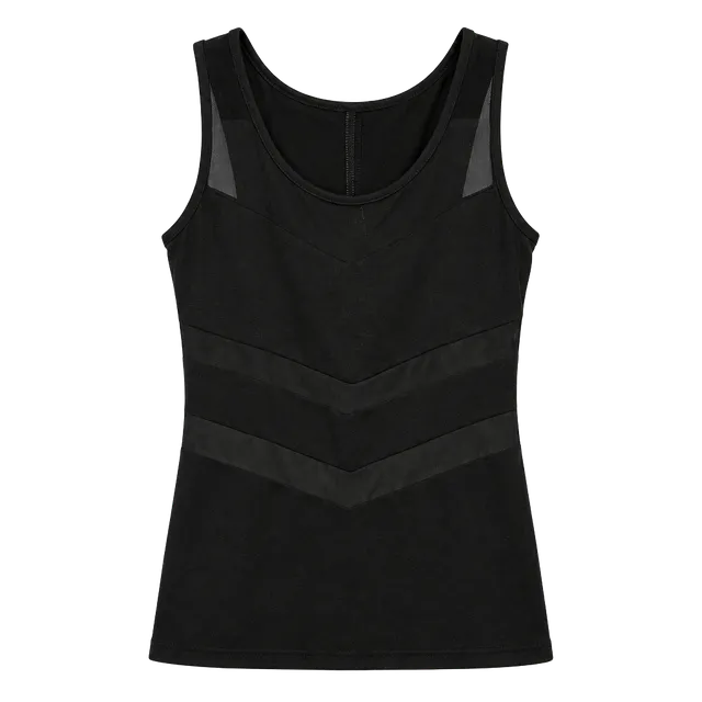 Papaya Black Mesh Panel Tank Top Women’s Size Small