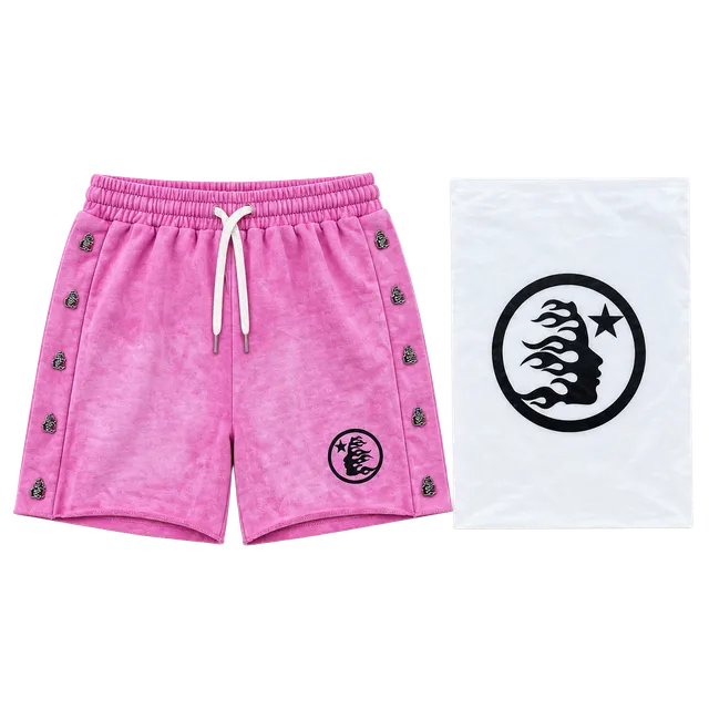 Hellstar Snap Shorts Pink