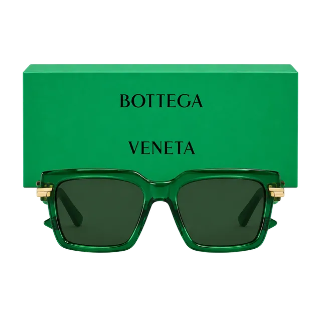 Bottega Veneta Green Sunglasses