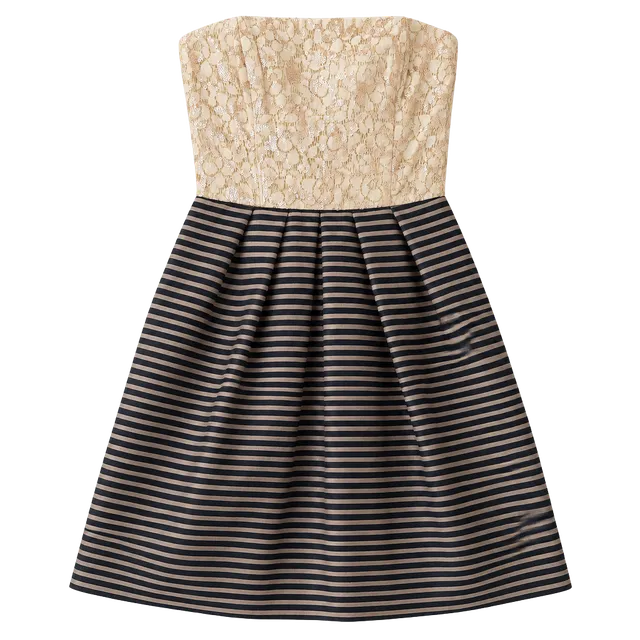 Rachel Rachel Roy Sequin Lace Striped Dress Size 0