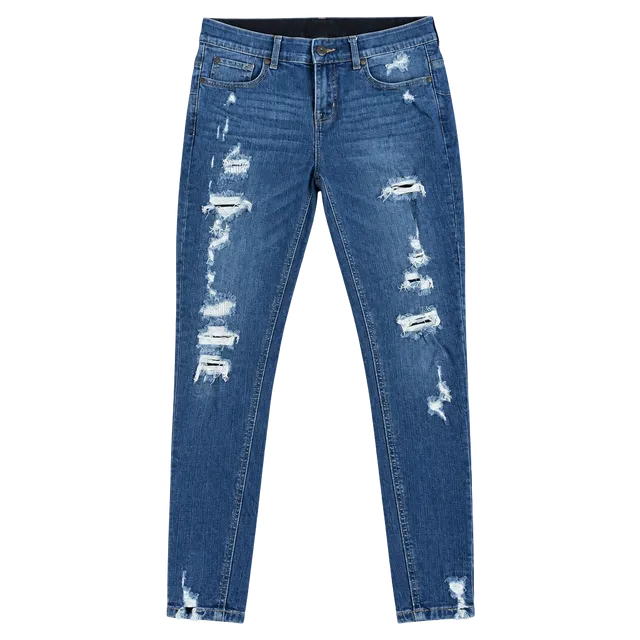 Torrid Bombshell Skinny Jeans Size 12T Distressed Denim