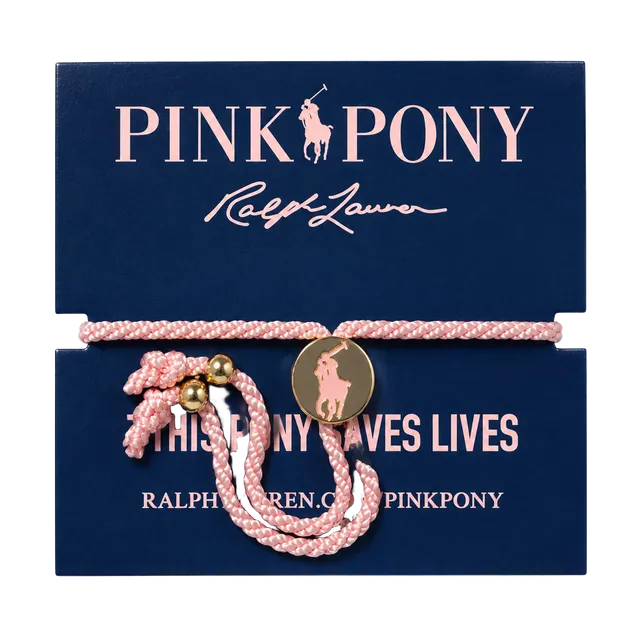 Ralph Lauren Pink Pony Cord Bracelet Pink