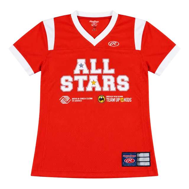 Rawlings All Stars Football Jersey Size L Orange White