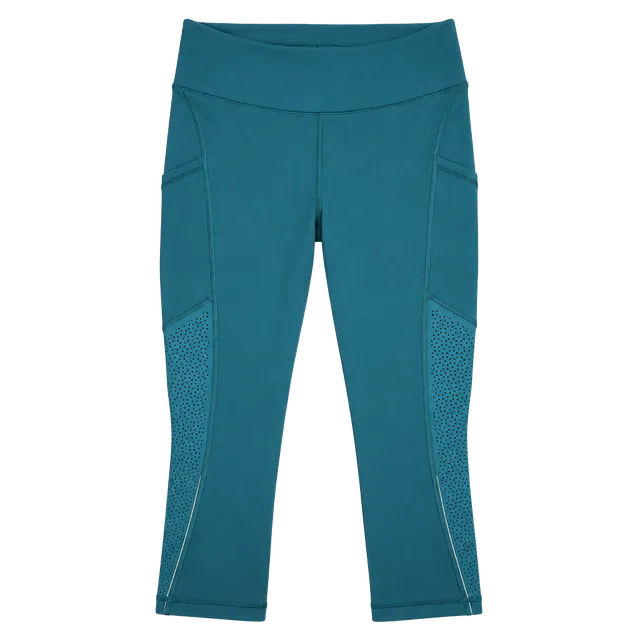 Lululemon Ready To Race Crop Leggings Deep Cove with ventilation 