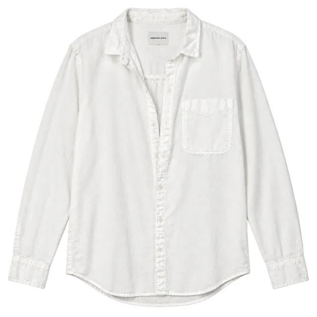 American Eagle Long Sleeve Button Down Shirt Size S