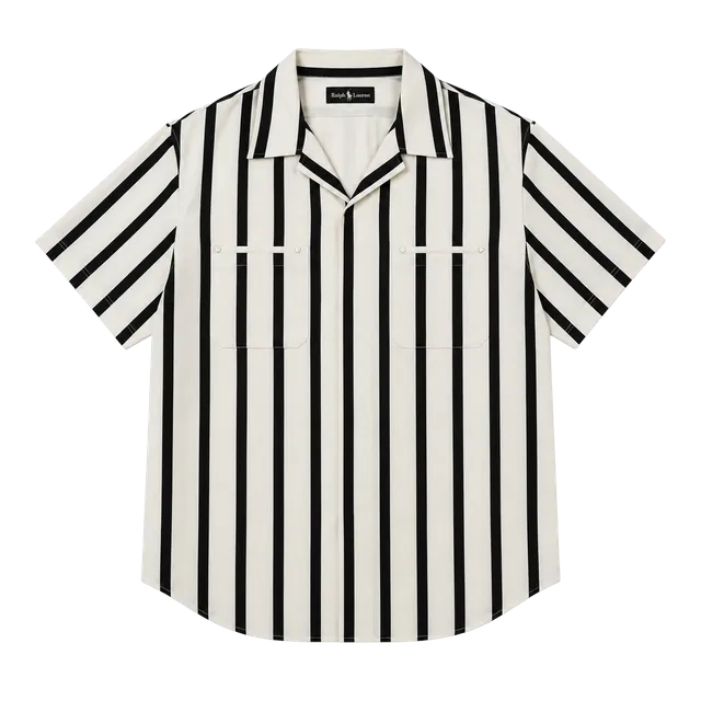 Express Striped Blouse Size L Black White Sleeveless V-Neck Top
