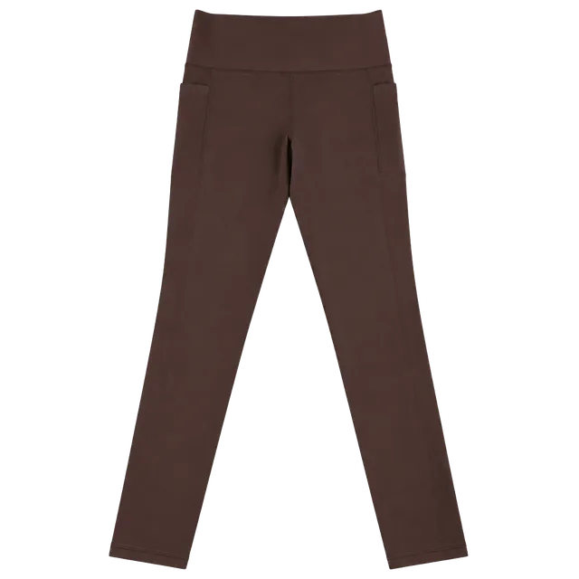 Athleta Salutation Stash Pocket II Size S rosey Brown Leggings