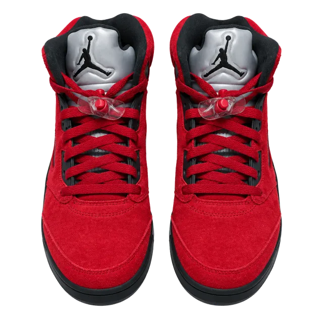 Jordan 5 Retro Raging Bull Sneakers Size 8.5Red Suede