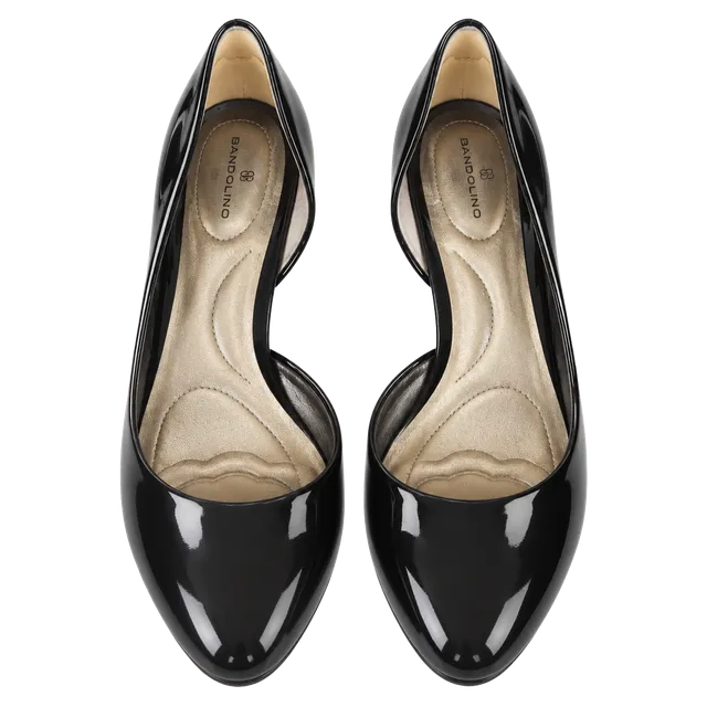 Bandolino Black Patent Leather D'Orsay Pumps Size 7.5M