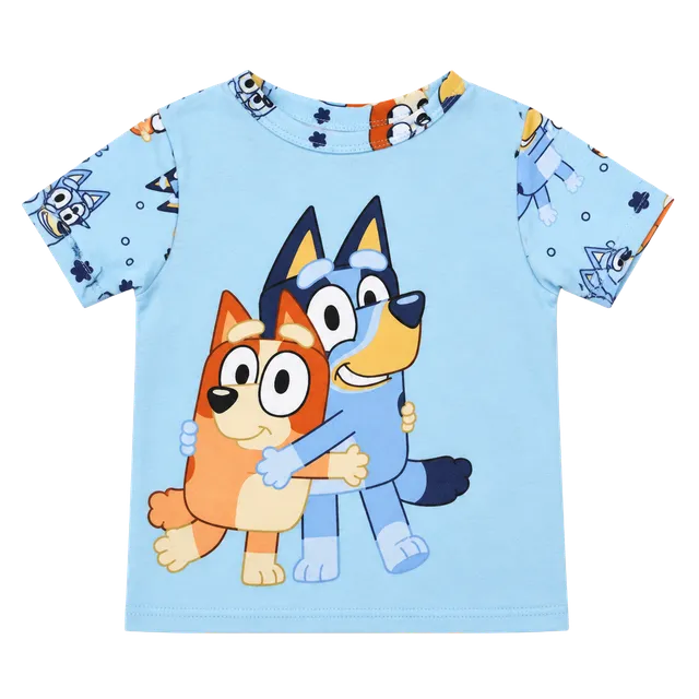Bluey T-Shirt Blue Graphic Print