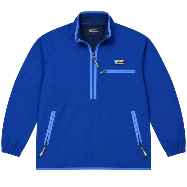 Manastash Half Zip Pullover Jacket Size M Blue