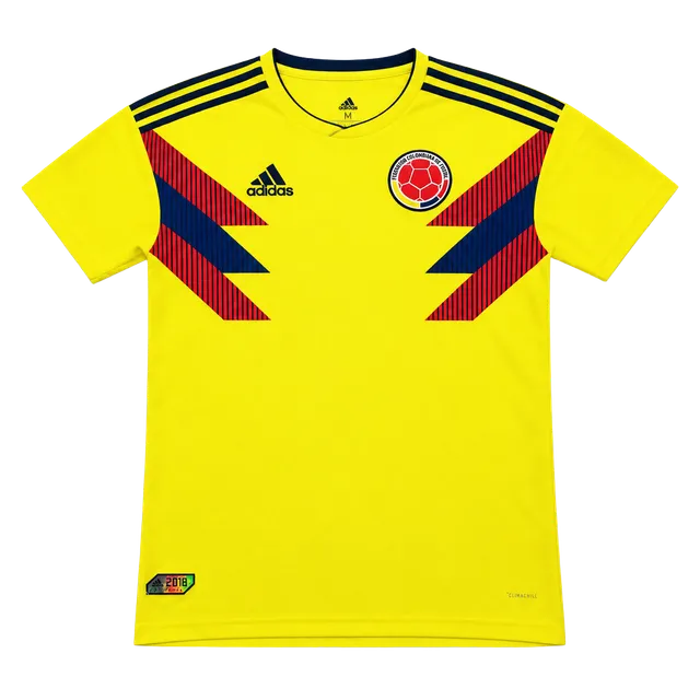 Adidas Colombia 2018 World Cup Soccer Jersey Climalite Size M Russia Patch