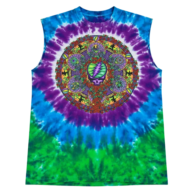 Liquid Blue Grateful Dead Tank Top Size L Tie-Dye 2000