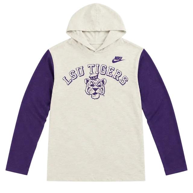 Nike LSU Tigers Long Sleeve Hooded Shirt Size L
