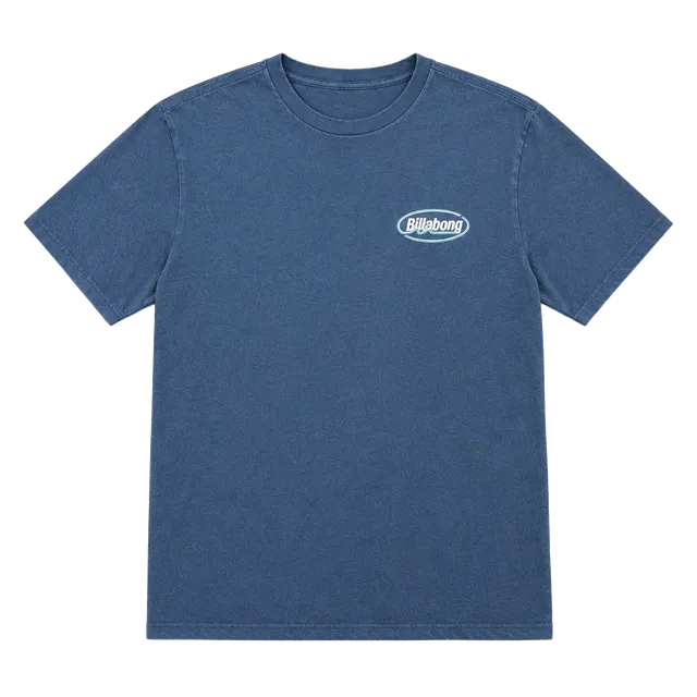 Billabong Premium Tee T-Shirt Size Medium Blue Graphic Logo