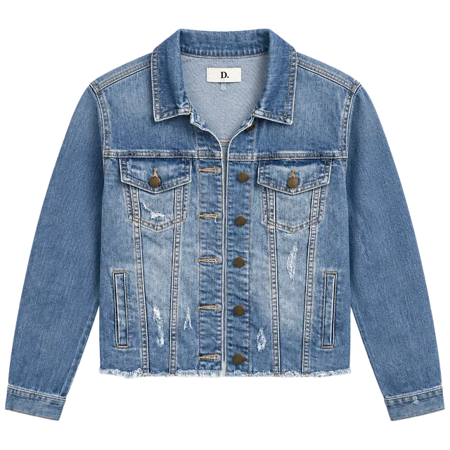 JBD Distressed Denim Jacket M Womens