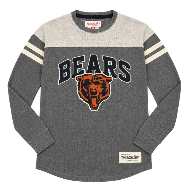 Mitchell & Ness Chicago Bears Long Sleeve Thermal Shirt Size Medium