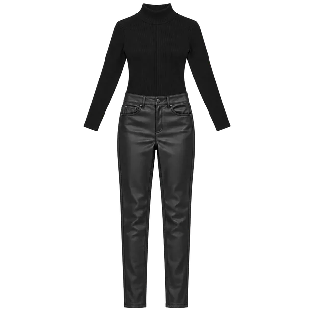 Joules Black Coated Pants Size 10 Skinny Equestrian Quiet Luxury Fall
