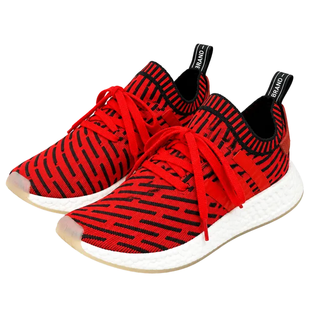 adidas Originals Men's NMD_R2 PK Primeknit Size 6 BB2910 Y2K Streetwear Indie Vanguard Gorpcore Athleisure Retro Running Core Red Black White Boost Sneakers Runner 2017 Japanese Heel Tab Women's 7.5