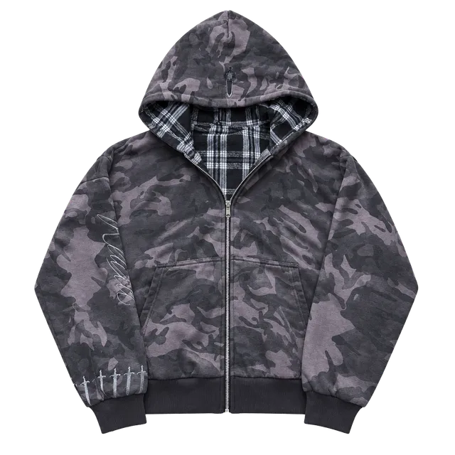REAXCT CURSIVE ZIP UP V.4 BLACK