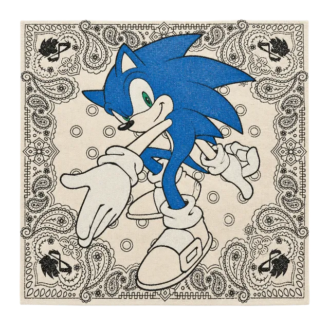 Sonic The Hedgehog T-Shirt Size M (8) Pink Graphic Bandana Print