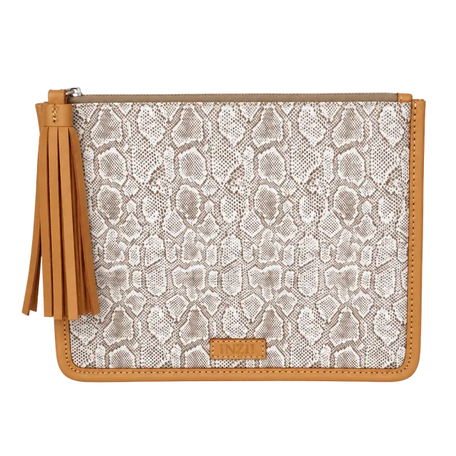 Consuela Anything Goes Pouch Clay Snake Print