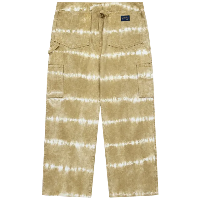 Stan Ray Tie Dye Utility Double Knee Pants Golden Brown