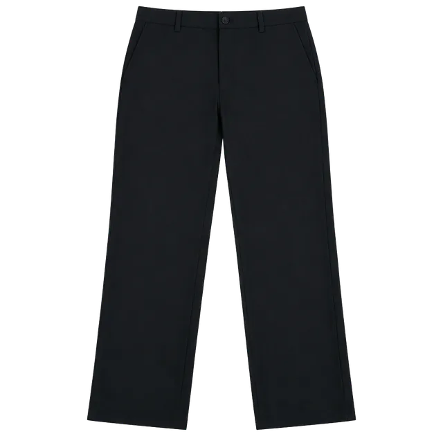Haggar Super Flex Waistband Dress Trousers Black