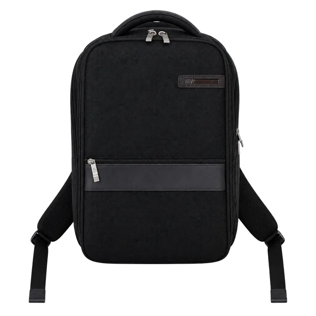 Samsonite Black Laptop Backpack with Brown Trim