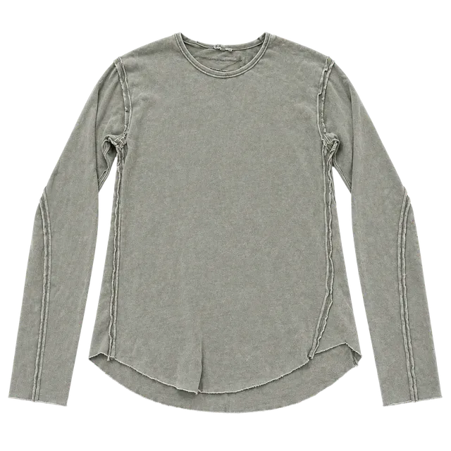 Easel  Long Sleeve Thermal Shirt Size M Expose Hem (b1) 