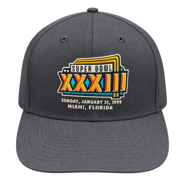 Vintage 1999 Super Bowl XXXIII Snapback Hat NFL Twins Enterprise NWT