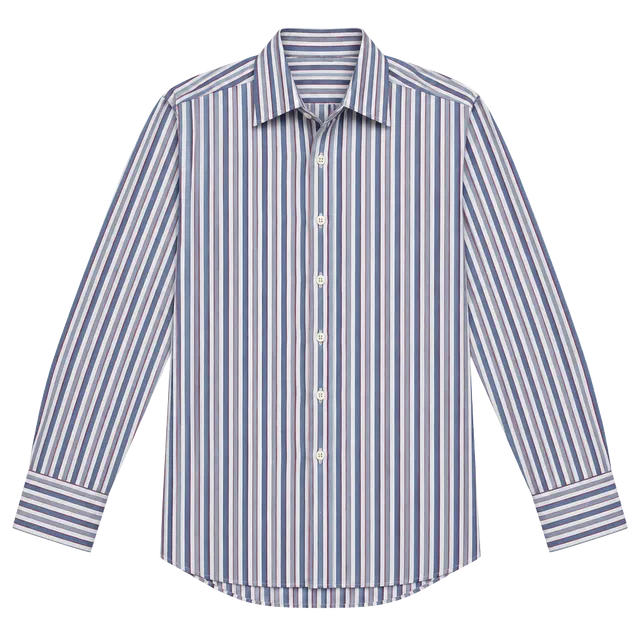 Turnbull & Asser Mens Long Sleeve Striped Dress Shirt Size 17-43cm Office Old-money