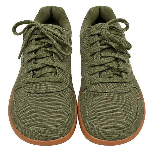 Whitin W882 Shoes Size 41 Olive Green Canvas Barefoot Sneakers