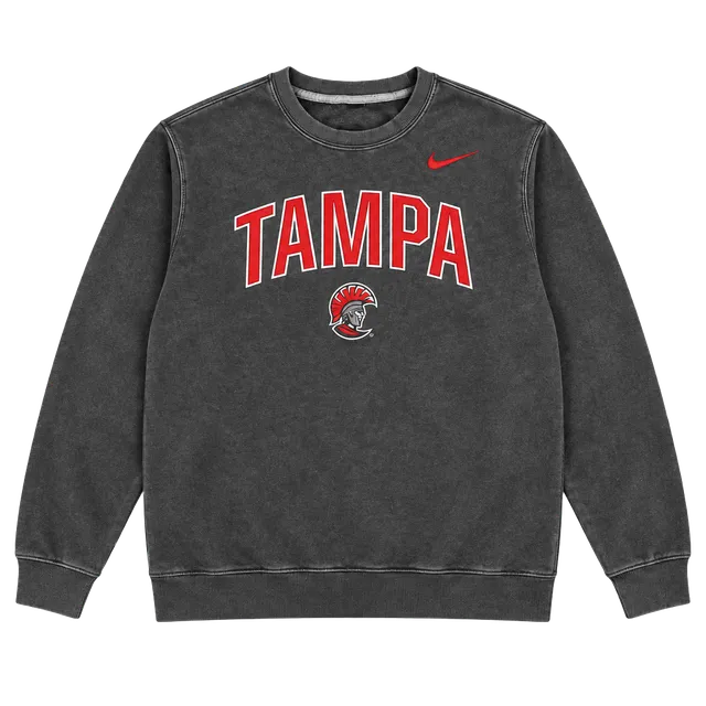 Nike Tampa Crewneck Sweatshirt Grey Red University of Tampa